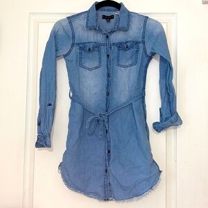 Silver Jeans Tunic with Belt Adjustable Sleeves Size 12/14